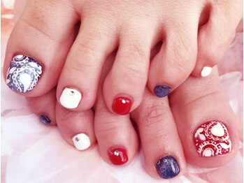 フラッシュネイル フレンテ西宮店/フット☆デザインコ-ス◇