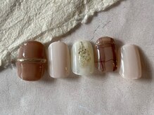 アイネイルズ 梅田店(I nails)/チェックミラーリングネイル