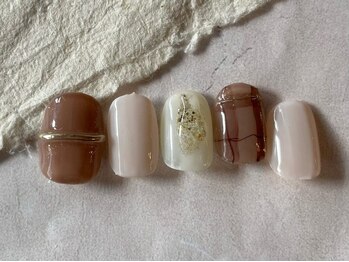 アイネイルズ 梅田店(I nails)/チェックミラーリングネイル