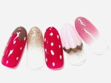 コルン/イチゴチョコネイル