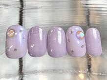 ナネア カラー(nanea color)/パープルレインネイル　9000円