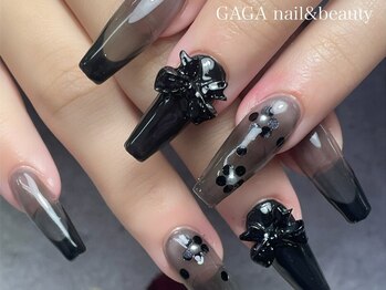 ガガ ネイルアンドビューティー(GAGA)の写真/【韓国で大人気!最新技術diamiチップ使用】長さ出しで理想のフォルムを実現♪どこから見ても美しい指先に