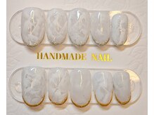 ラ ローズリー 小石川(La.Roseraie)/ホワイト系ネイル