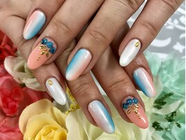 ダブルグラデーションネイル☆