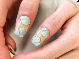 フラワー　ミラー　アート