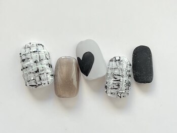 ユノ フィオーレ(Juno fiore)/ツイード×ハートネイル