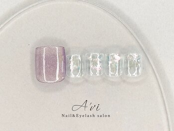 ネイルアンドアイラッシュ アヴィ(Nail and Eyelash A'vi)/フット定額デザイン ¥8100