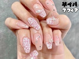 ツイードフレンチネイル