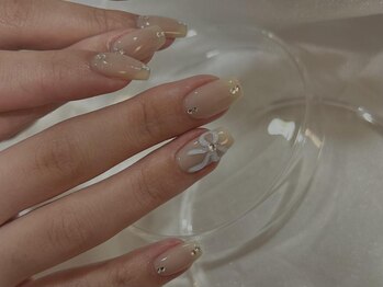 アイネイルズ 渋谷店(I nails)/【Karin.m】ブルーリボン