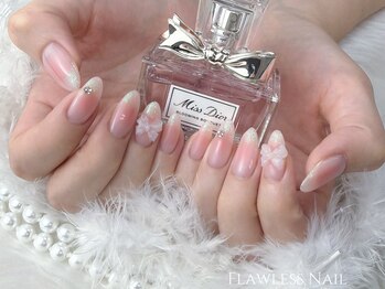 フローレスネイル(Flawless Nail)の写真/【初回オフ無料♪】定番モテ可愛いネイルから大人可愛いネイルまで幅広く対応◎