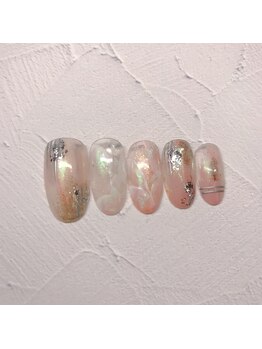 ピンクベージュニュアンス