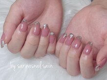サリナスネイル 西院店(SARINASNAIL)/ラメ散らしフレンチ♪