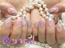 アルスネイル(Ars nail)/チークガーリーデザイン