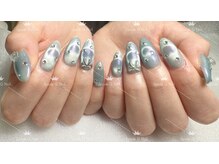 スペードキューネイル 新宿店(Spade Q Nail)/マグネット×ハートの輝きネイル