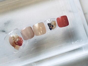 ツメトトノウ/フット☆塗りかけネイル