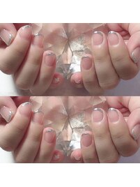 ☆細ガラスシルバーフレンチ☆