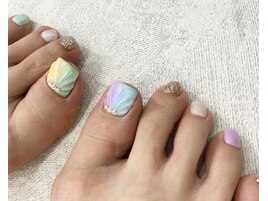パステルマーメイドネイル
