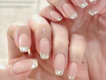 クイーンネイル 新宿(Queen nail)/ガラスフレンチ♪