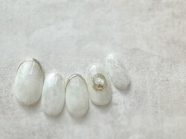 ホワイトニュアンスマーブル