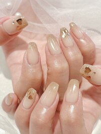 ハートホロネイル