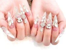 ネイルコレクション ピンク(Nail Collection Pink)/長さだしジェルフリー★ビジュー
