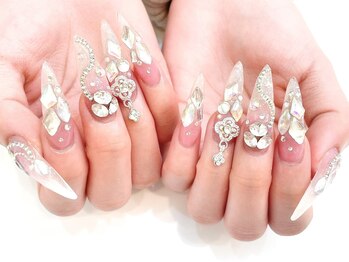 ネイルコレクション ピンク(Nail Collection Pink)/長さだしジェルフリー★ビジュー