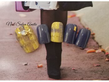 ネイルサロン アミティエ(Nail Salon Amitie)/カジュアルチェックfootネイル