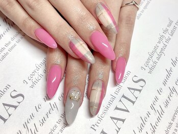 プロフェッショナル ネイルサロン ラヴィアス(LAVIAS)/【スカルプ】6本アートし放題