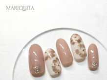 ネイルサロン マリキータ(MARIQUITA)/春ネイル☆手書きフラワー