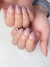 （Hand）ワンカラーorグラデーションに1本アート