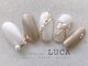 ネイルアトリエルカ(nail atelier LUCA)の写真/ブライダルネイルはガラスフレンチネイルやミラーリボンネイル等華やか系も種類豊富にご用意♪