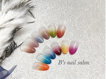 ビーズネイル バイブレス イオンタウン泉大沢店(B's Nail by.BLESS)の雰囲気（感動！のエアブラシによるエアリーなグラデーション！）