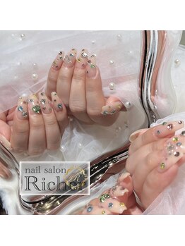 エスフィーネイルサロン リシェル(Esfy nailsalon Richer)/ジェル　ストーンネイル！