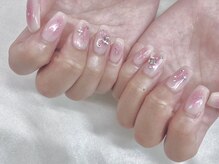 アルセア 上野御徒町店(Alcea)/チークネイル　ピンク　