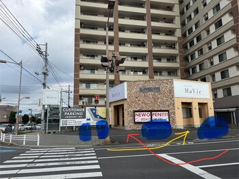 マヴィアイラッシュ バイヘッドライト 水戸駅南店(Ma Vie eyelash by HEADLIGHT)/車の入れ方と停める場所です。