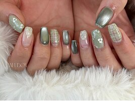 ほんのり甘いセレモニーネイル