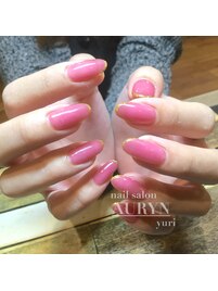 女子全開ピンクネイル