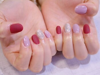 ラルネイル 大宮(Lull. nail)/*グレージュ*チェック*