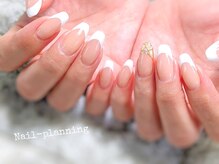 ネイルプランニング(Nail-Planning)/フレンチプラスアート¥8900