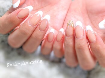 ネイルプランニング(Nail-Planning)/フレンチプラスアート¥8900