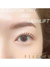 ピーコック(peacock)/eyebrow tint/lash lift