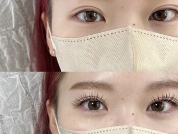 ロジ(loji)の写真/自まつ毛に1本1本拘りながらつけるから「デザイン力」に自信★ビューラーでは作れない、理想的な目元へ…♪