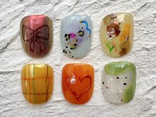 カラ ネイル 中津店(calla nail)/らくがきフットネイル