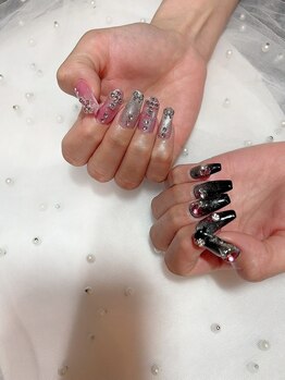 アシンメトリーネイル♪