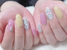 ネイルサロンアンドスクール バニラ(nailsalon&school VANILLA)/ツイードネイル