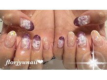 フロージュ ネイル(florjyu nail)/マグネット桜nail