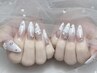 【ハンド-初回オフ込み】4本アート長さ出しOK(ストーン-パーツ付け放題)¥8500