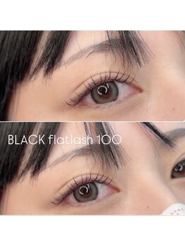 ブレスヘアー アイラッシュ(Breath hair eyelash)/フラットラッシュ100本