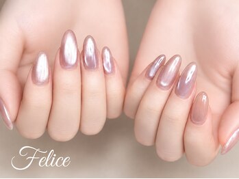 フェリーチェビューティー 浦和東口店(felice BEAUTY)の写真/オフィスもOK！大人気のシンプルマグ・リボン・ワンホンネイル定額デザイン☆