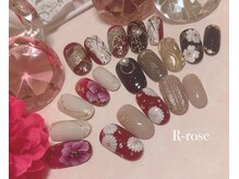 アールローズ(R-rose)/成人式ネイル